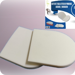 fabriquant lot de 2 galettes demi-rondes mousse